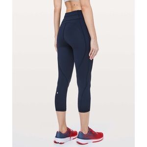 EUC Time to Sweat Crop 23” True Navy